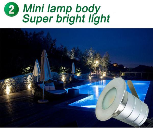 3W Led Outdoor Low Voltage Landscape Lighting12V IP67 Recessed Underground Sidewalks Lights Outdoor Lighting fixtures
