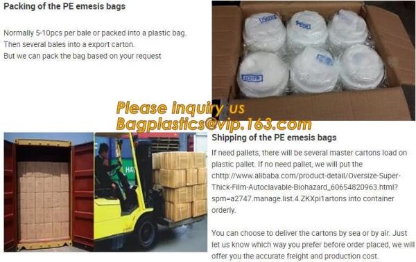 Disposable Plastic Emesis Vomit Bag,Medical plastic emesis bag foldable emesis bag,isposable Emesis Vomit Bag with Super