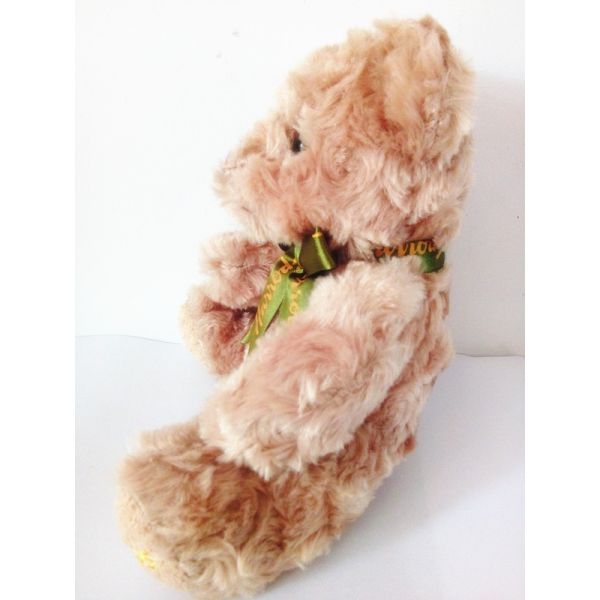 Plush 20cm Size  Bear With Tie On Neck Christmas Holiday Present Teddy Bew Children KIDS Stuffed Toys OEM Items Fashion