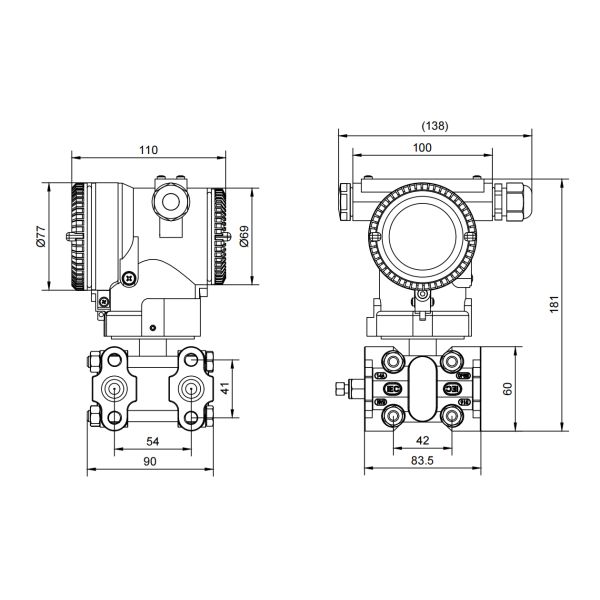 Universal Housing Differential Pressure Transmitter High Precision Industrial Pressure Measurement Solution