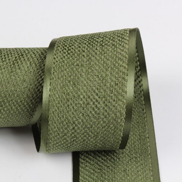 Корейская полиэстерная хлопчатобумажная бархатная лента 10 мм-40 мм зеленая бархатная проводная лента