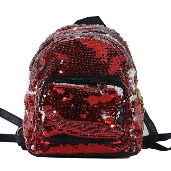 Custom Photo Glitter Sequin Backpack Trendy Travel Backpack For Sublimation Printing
