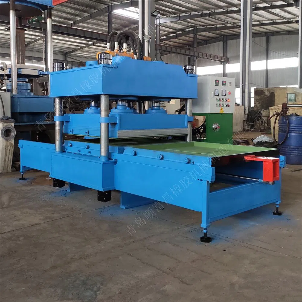 Automatic Rubber Floor Tile with Production Line / Powder Recycling Floor Tile Making Machine Mat Heating Vulcanizing Press