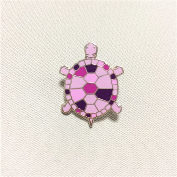 Custom Cartoon Turtle Enamel Pin, Durable Painted Animal Accessory