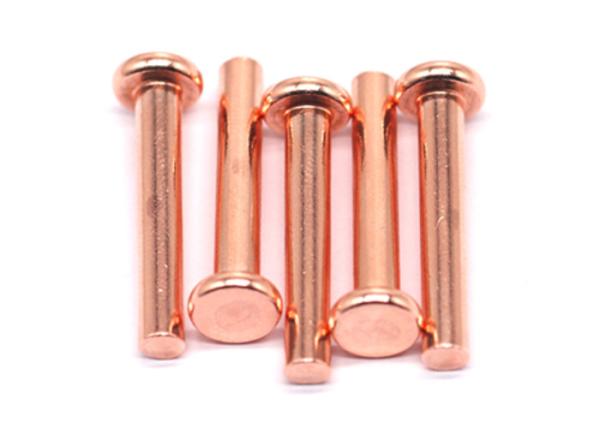M7 M10 M8 Copper Flat head solid rivet 7/8 1 3/16 Copper finishing solid rivet custom size