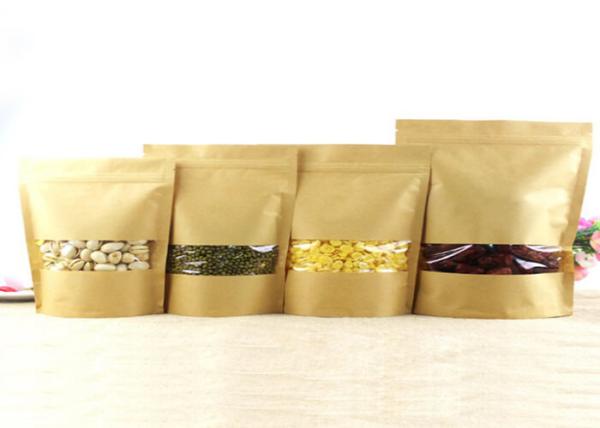 Moisture Proof Coloured Plastic Pouch Packaging For Nuts Eco Friendly