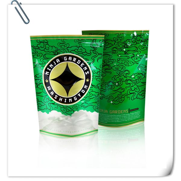 Custom Size / Logo Aluminum Foil Zipper Bag , Kraft Stand Up Resealable Food Packaging