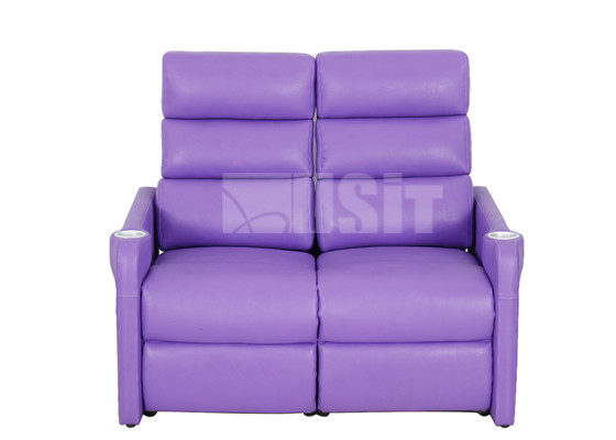 Genuine Leather Home Cinema Electric Recliner Chairs Equips Charging Ports