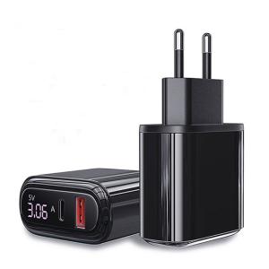 エッサジャー 2021 輝くLEDディスプレイ 3A 急速充電 USB型充電ケーブル USB PD QC3.0 携帯電話充電器