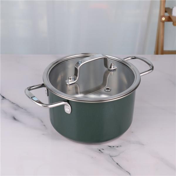 Домашний Cookware нержавеющей стали кухни установил 3pcs с крышкой