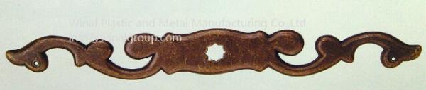 Garment metal tags,L55mm*W16mm,iron alloy,antique copper,size & finish can be OEM.