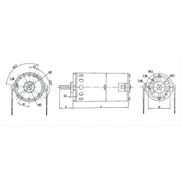 DC Brush Motor voltage 100-240V power 300-1200W electric motor used for paper shredder
