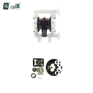 1" Air Diaphragm Pump For Bleach With Nitrile Elastomer PTFE Ball Valve 151lpm
