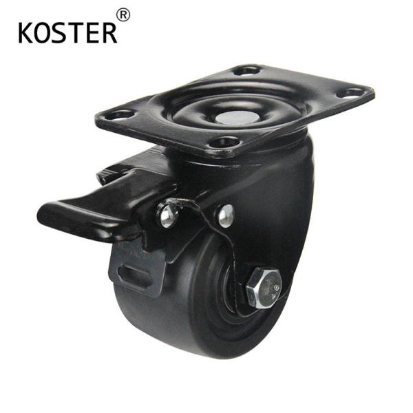 Low Gravity 3inch 4inch 500kg Rubber and Nylon Caster Wheel for Heavy Duty Industrial
