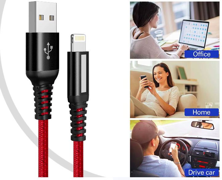 Белая зарядка iPhone USB Type A к молниеносному кабелю Быстрая зарядка OEM ODM