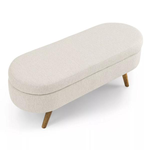Practical Lounge Living Room Storage Ottoman Movable With Four Legs