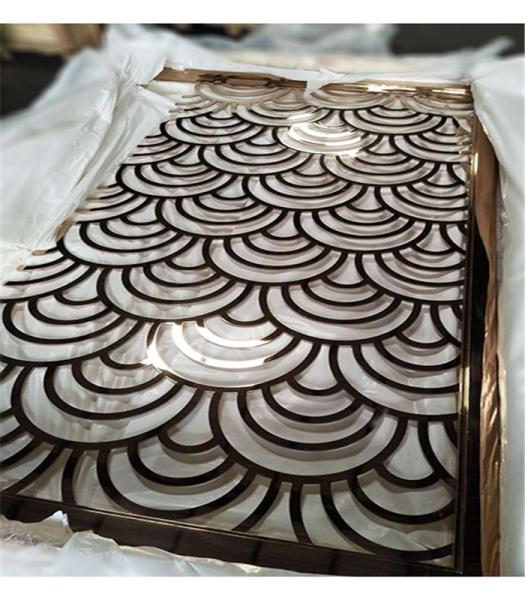 metal artwork gold stainless steel decorative panel made in china
