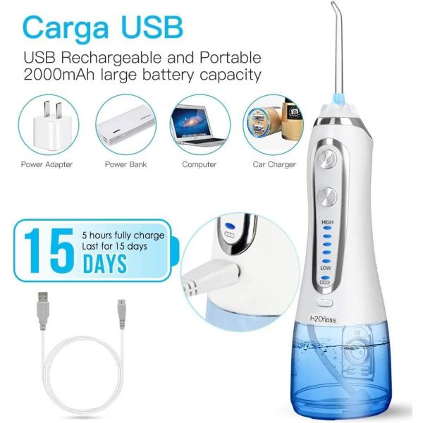 Вода Flosser Electric белая бесшнуровая предварительная с Multi подсказками