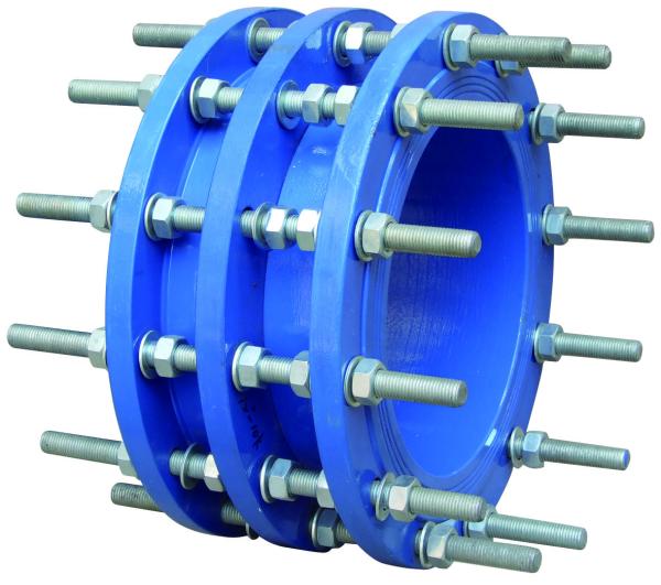 Anti Rust Ductile Iron Pipe Joints Blue Steel Pipe Dismantling Joint