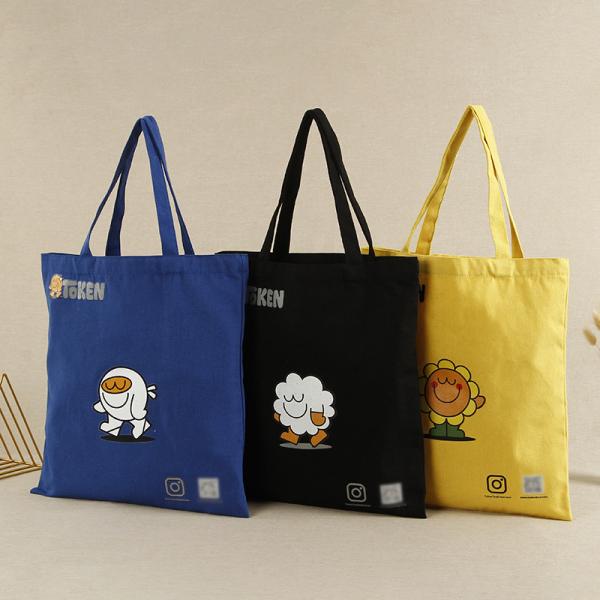 Customized Color Reusable Designer Cloth Canvas Cotton Shopping Tote Bag Eco Friendly