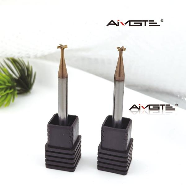 4 Flute Solid Carbide T Slot End Mill Tungsten Steel T Type Milling Cutter for Steel  Aluminum CNC Machine Tool HRC55 TiAlN Coating