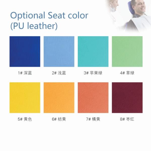 PU Leather Electric Dental Chair With Adjustable Brightness LED Light