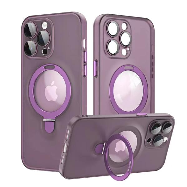 Frosted Clear Luxury Cell Phone Case Anti Fall OEM With A Lens Film