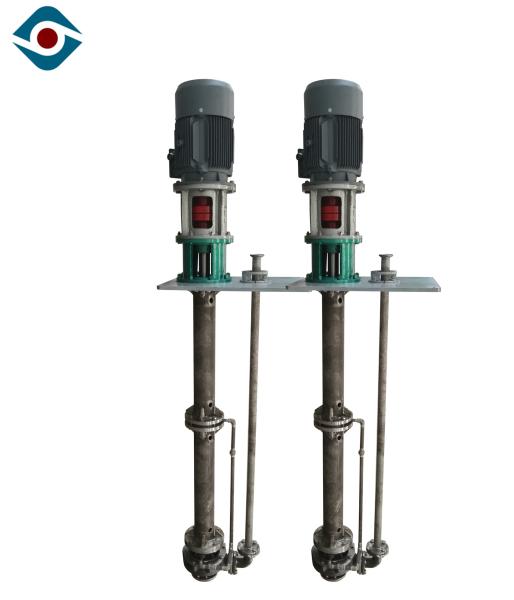 Non Clogging Vertical Submersible Pump , Solid Content Chemical Centrifugal Pump