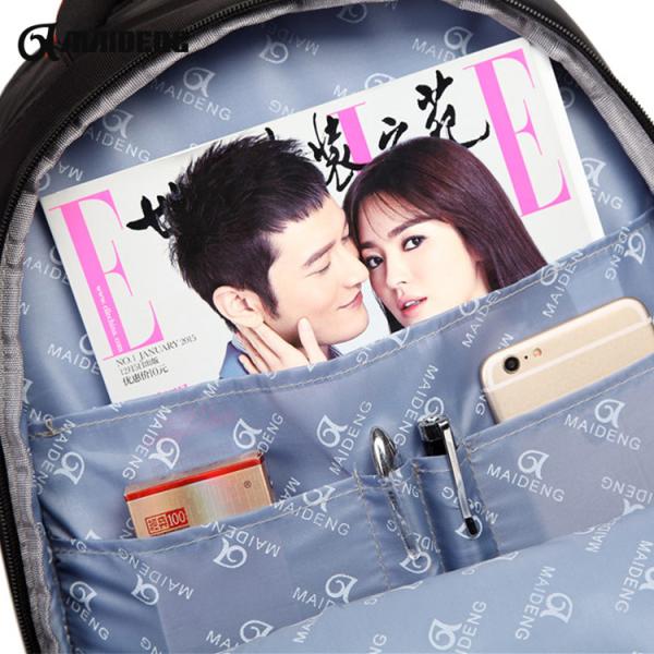 Waterproof Fashion Teenager Backpack With Polyester Lining Customized Size