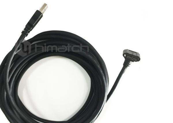 High Speed USB 3.0 Camera cable  A to Micro B Vision Cables 5M With Thumbscrew