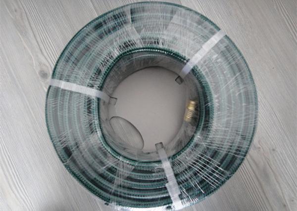 Pink / Blue Water Hose Pipe , Plastic Fiber Reinforced Garden Pipe OEM Accept