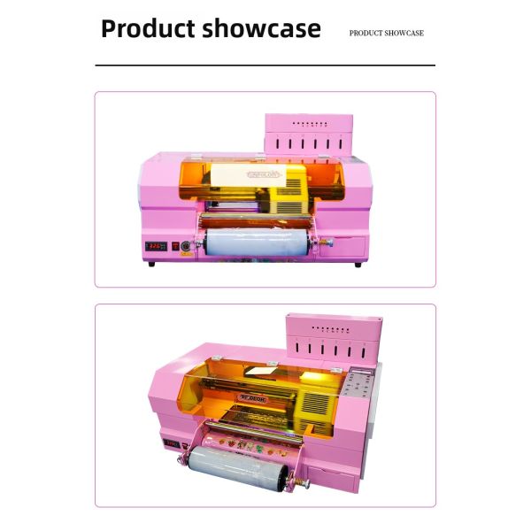 FCOLOR UV DTF Printer Crystal Label UV Color White Double-Sided Small Printer Roll Logo UV Label Glossy