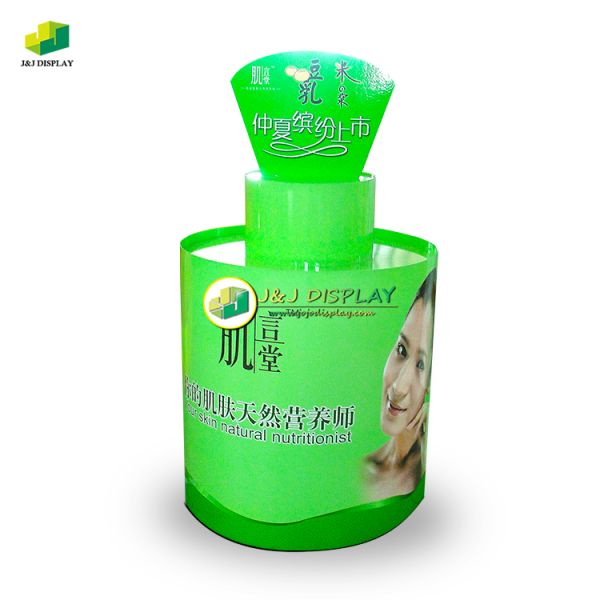 Corrugated Cardboard Retail Display Dump Bin Foldable Powder Coated