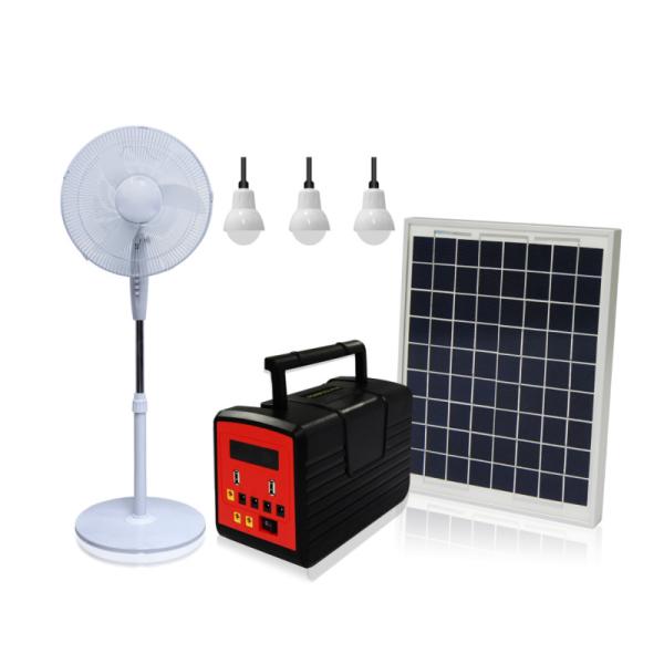 Li Battery Solar Home Lighting Kit , 100% ABS 43H Portable Solar System For Home