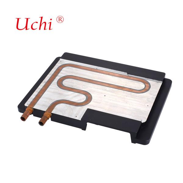 Epoxy Bonded Copper Tube Liquid Cold Plate Compact Structure Heat Dissipation