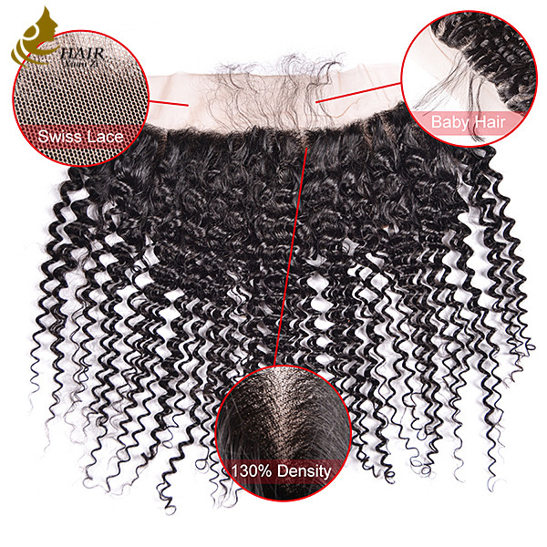Light Brown Full Swiss Lace Closure Frontal 13x4 Virgin Human Hair