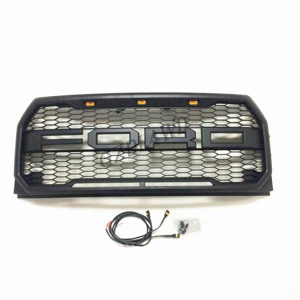 Ford F150 Raptor Style 2015-2017 Front Grill Mesh F150 LED Grille