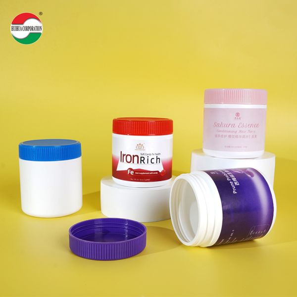 Food Grade HDPE Vitamin Health Product Bottles Colored Capsule Shape Calcium Tablets sealed Bottles