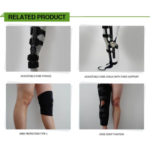 High quality good design black adjustable knee orthopedic brace