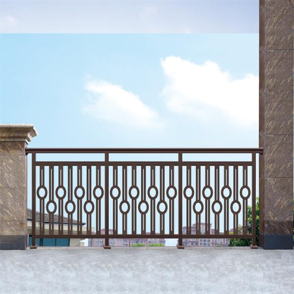 Protective Metal Garden Black Aluminum Porch Railing Fencing 12ft