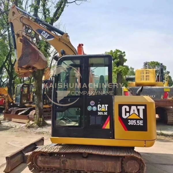 Boa condição Japão Original Cat 305.5E Mini Excavator Crawler com e 5000 KG peso