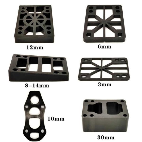 8.4×5.8cm Plastic Skateboard Components 6mm 8mm 10mm Risers Pads