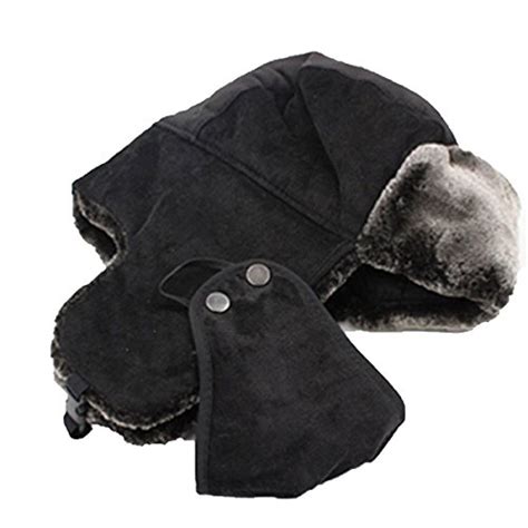 Fox Fur Mouth Protective Outdoor Winter Hats Cotton / Polyester / Wool Material