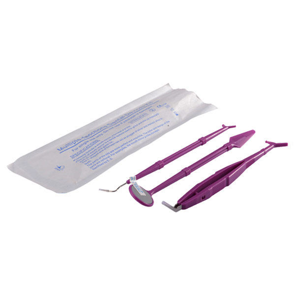 Multi-function Dental Supply Dental Instrument Set/Disposable Dental Kit Instrument Set, Face Shield Denture Box Micro Brush Dental Tray