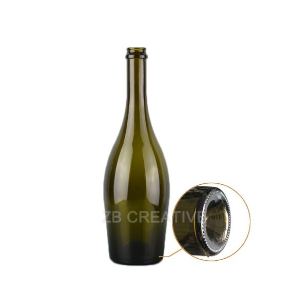 750ml Champagne Glass Bottles Champagne Top For Sparkling Wine 700g 3736P