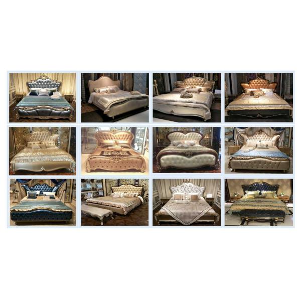 New classic Luxury Furniture Round Dining Tables and Wine Cabinet in glossy painting with Leather Upholstered Chairs