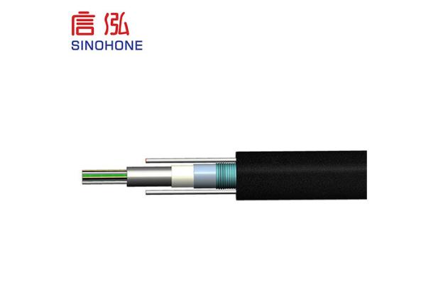 Aerial Outdoor Fiber Optic Cable Parallel Steel Wire Excellent Moisture Proof