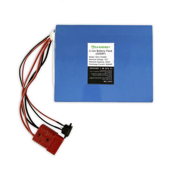 blocos da bateria da bicicleta LiFePO4 de 72V 50Ah Li Ion E construídos em 50A BMS