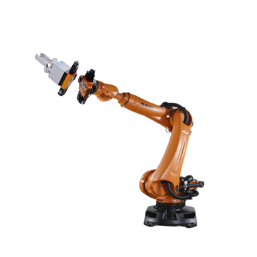 ЭКСТРА KR 210 r 2700 руки робота оси KUKA 6 с быстрыми изменителями и Gripper Schunk 2 пальцев