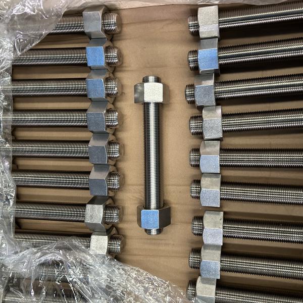 Acero al carbono Inconel 718 F468 Xylan 1070 A193 B8Stud Bolt UNS S32750 Acero inoxidable dúplex 2507 para la industria del petróleo y el gas